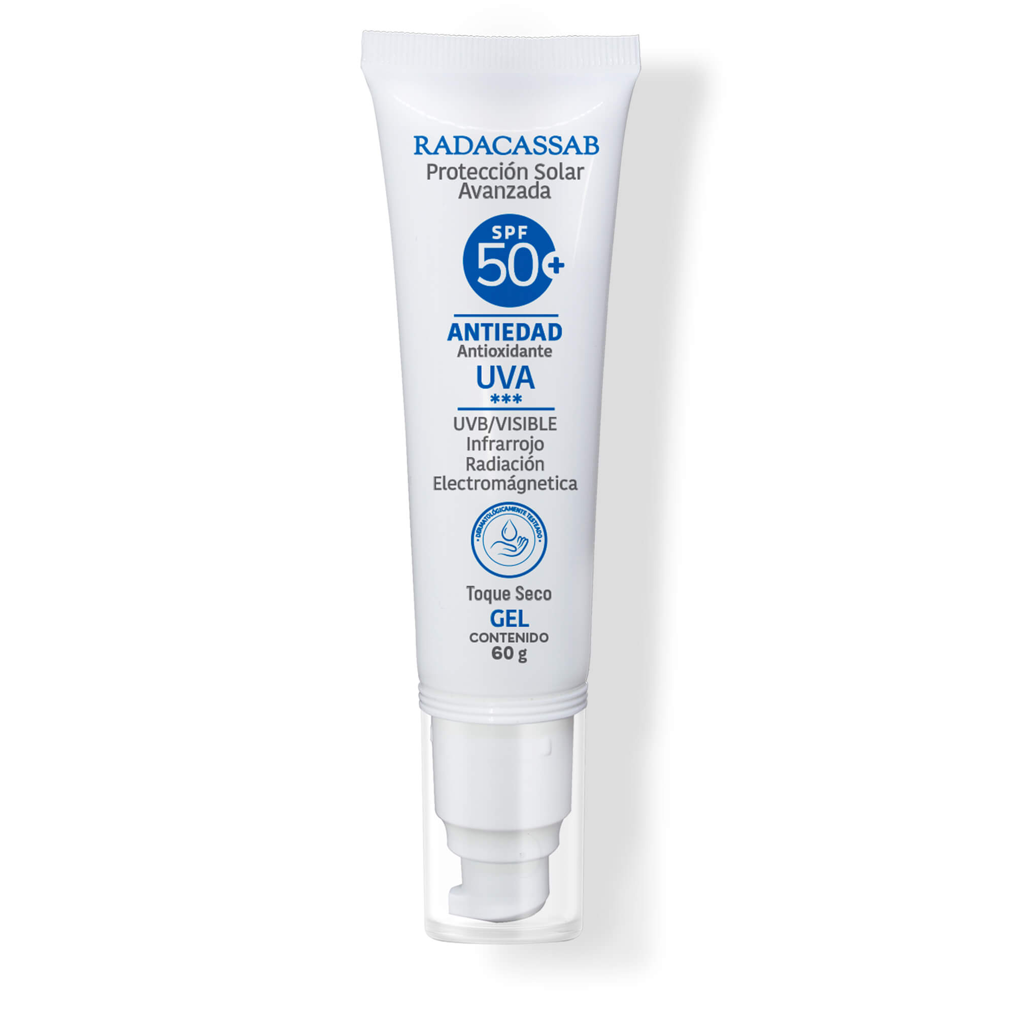 PROTECTOR SOLAR AVANZADO TOQUE SECO - GEL ANTIEDAD - ANTIOXIDANTE