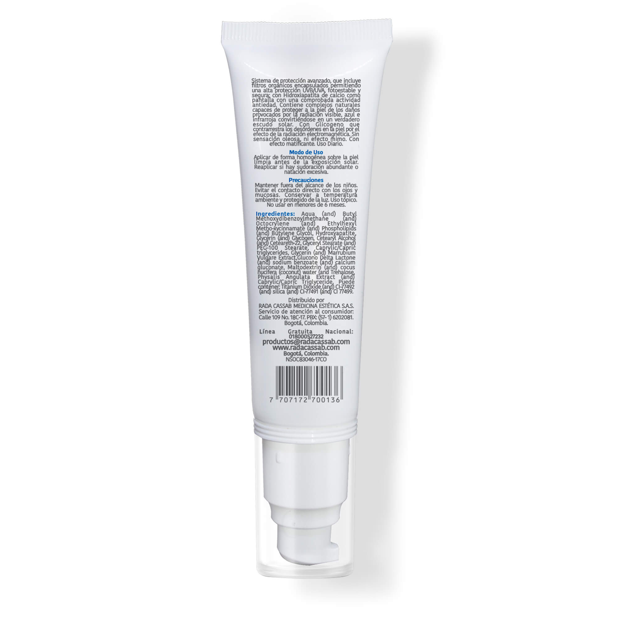 PROTECTOR SOLAR AVANZADO TOQUE SECO - GEL ANTIEDAD - ANTIOXIDANTE - Imagen 2